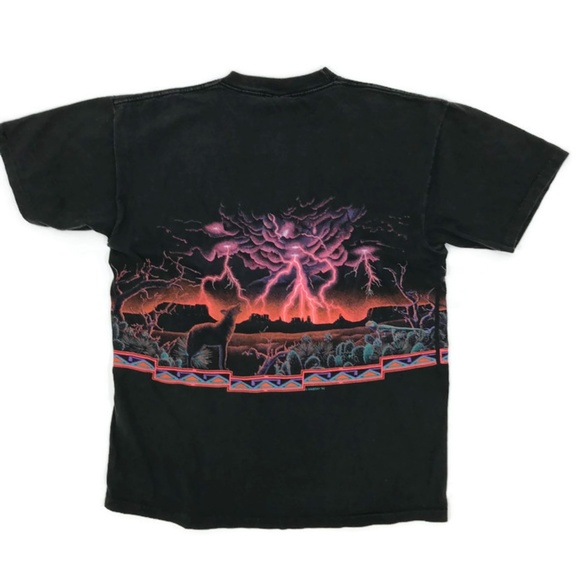Vintage Other - VINTAGE 90s Southwestern Coyote Lightning T-shirt